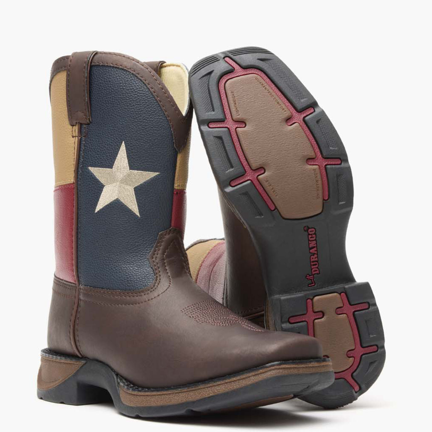 Lil' Rebel™ by Durango® Kids' Texas Flag Western Boot - outsole