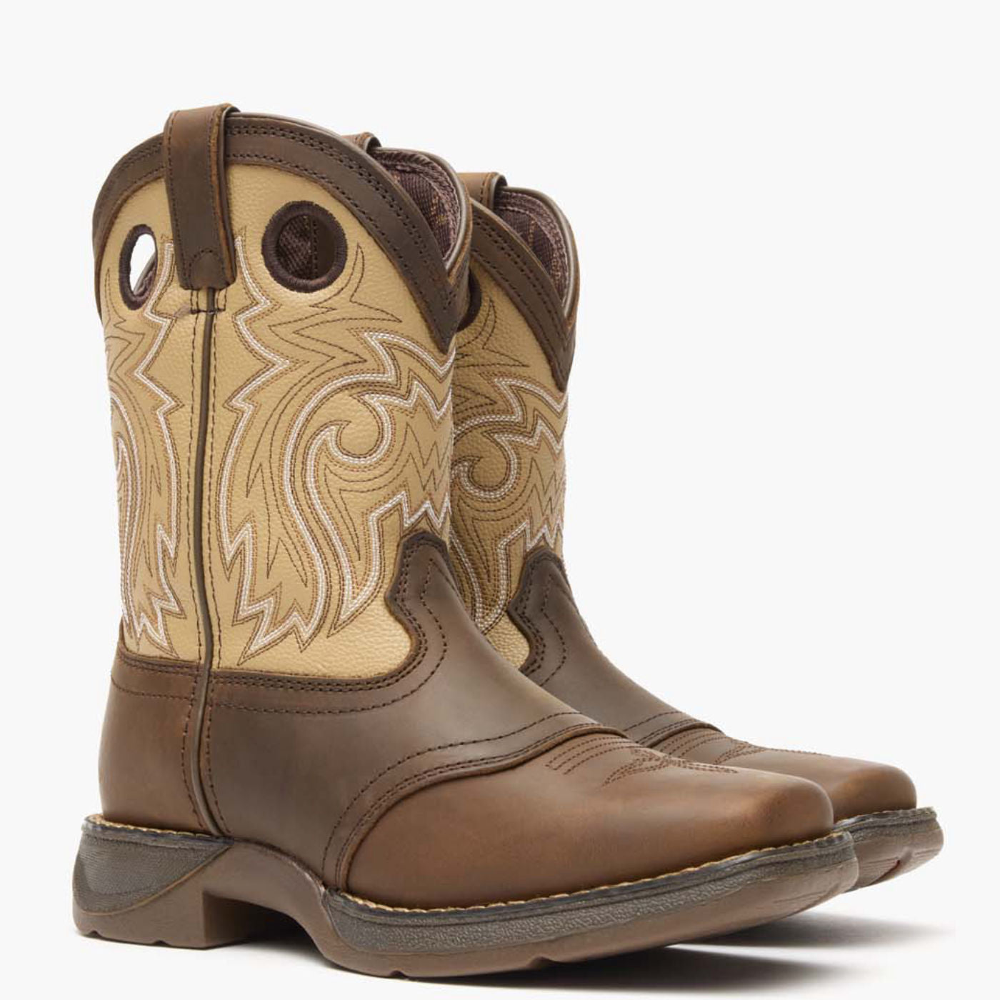 Lil' Rebel™ by Durango® Big Kid Saddle Western Boot - 12