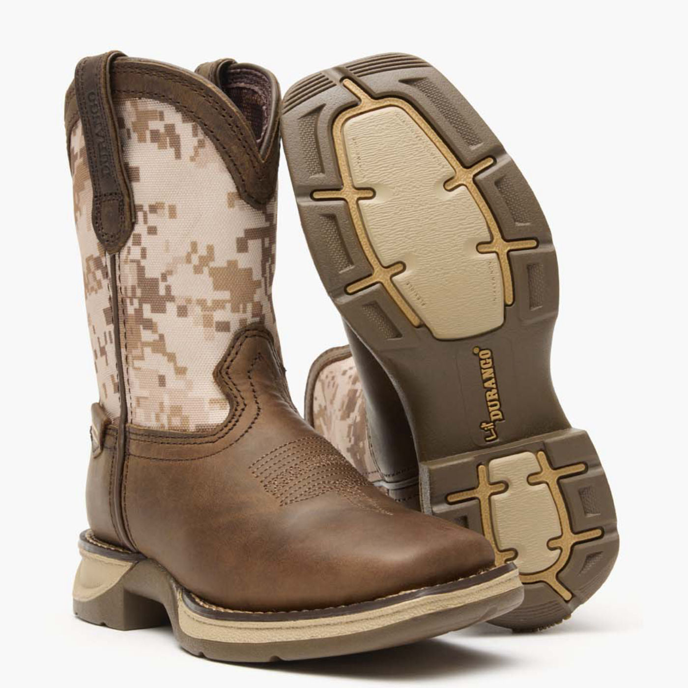 Lil' Rebel by Durango® Little Kids Desert Camo Western Boot - outsole