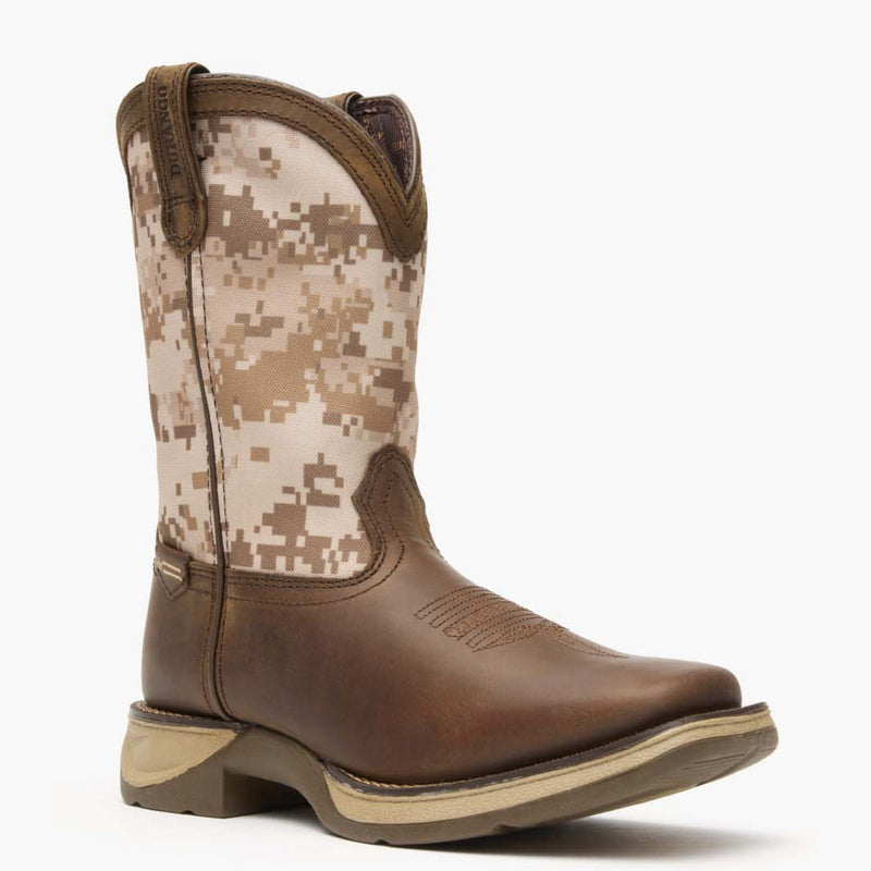 Lil' Rebel by Durango® Big Kids Desert Camo Western Boot - main