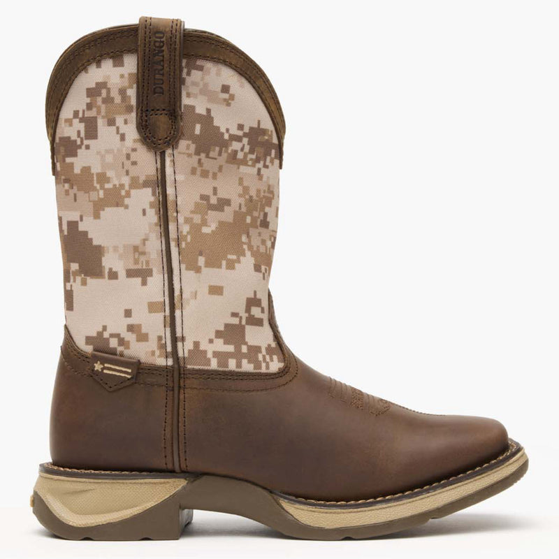 Lil' Rebel by Durango® Big Kids Desert Camo Western Boot - profile