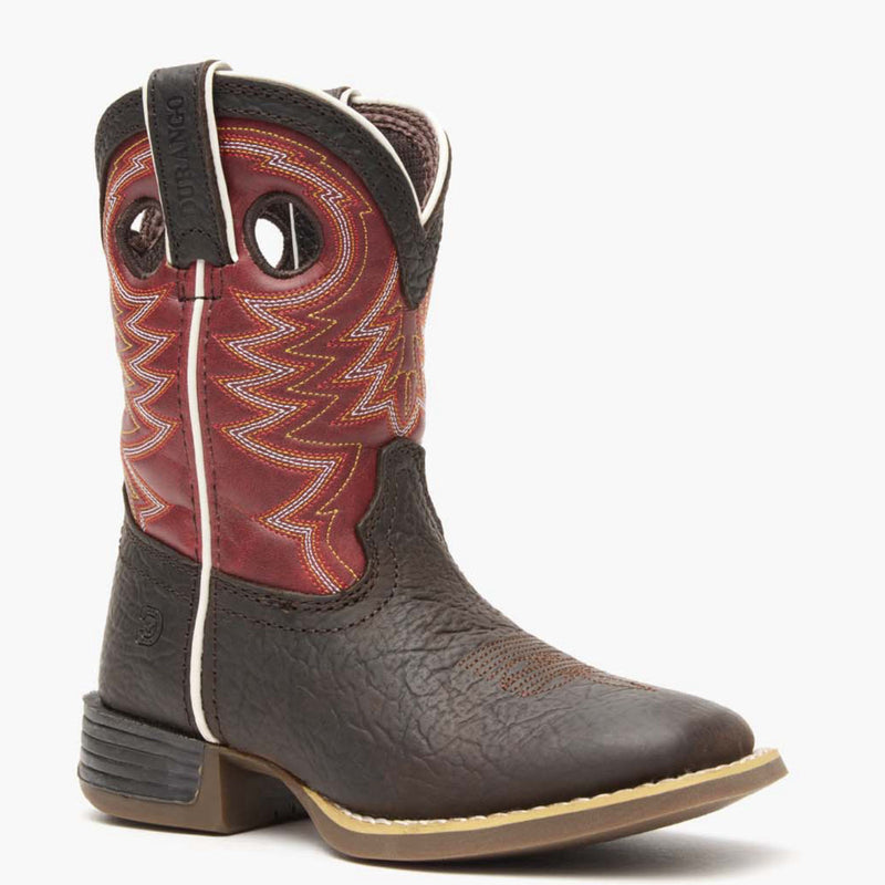 Durango® Lil' Rebel Pro Little Kid's Red Western Boot - main