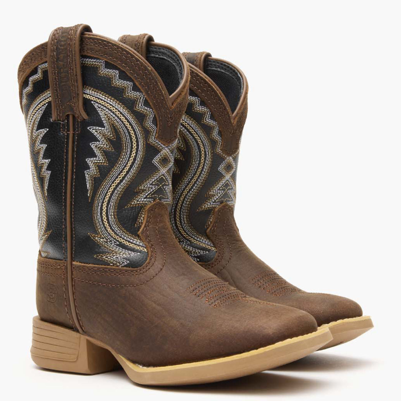 Durango® Lil' Rebel Pro Little Kid's Acorn/Black Onyx Western Boots - 12