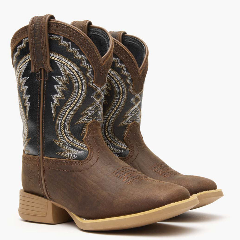 Durango® Lil' Rebel Pro Little Kid's Acorn/Black Onyx Western Boots - 12