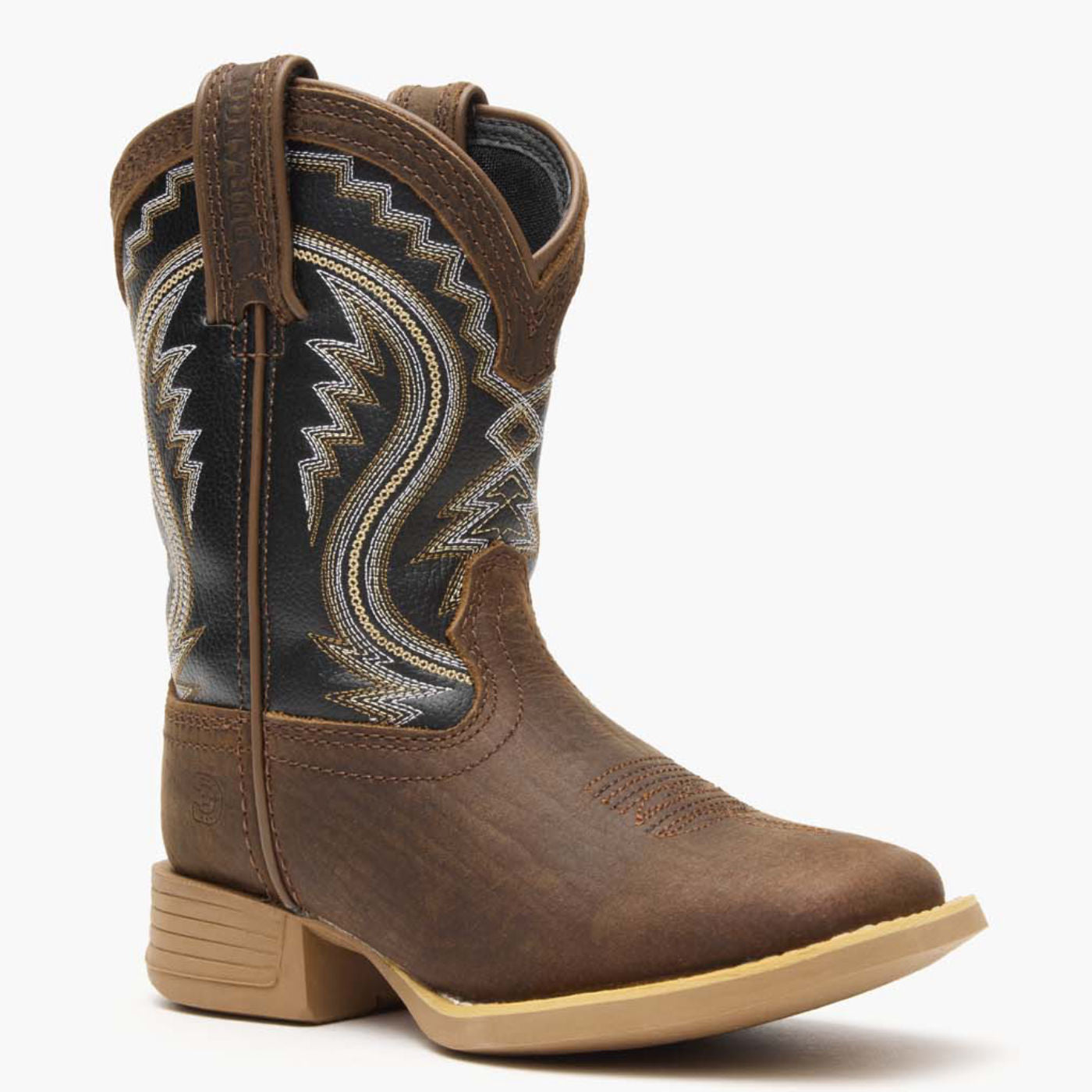 Durango® Lil' Rebel Pro Big Kids' Acorn Black Onyx Western Boot