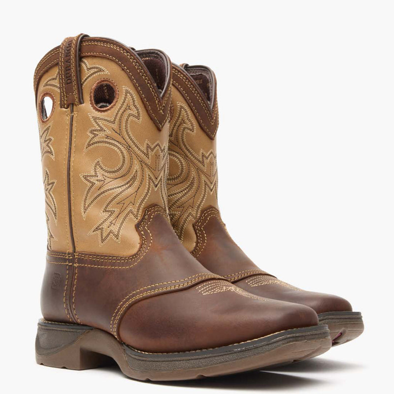 Lil' Rebel by Durango® Big Kids Brown Tan Western Boot - 12