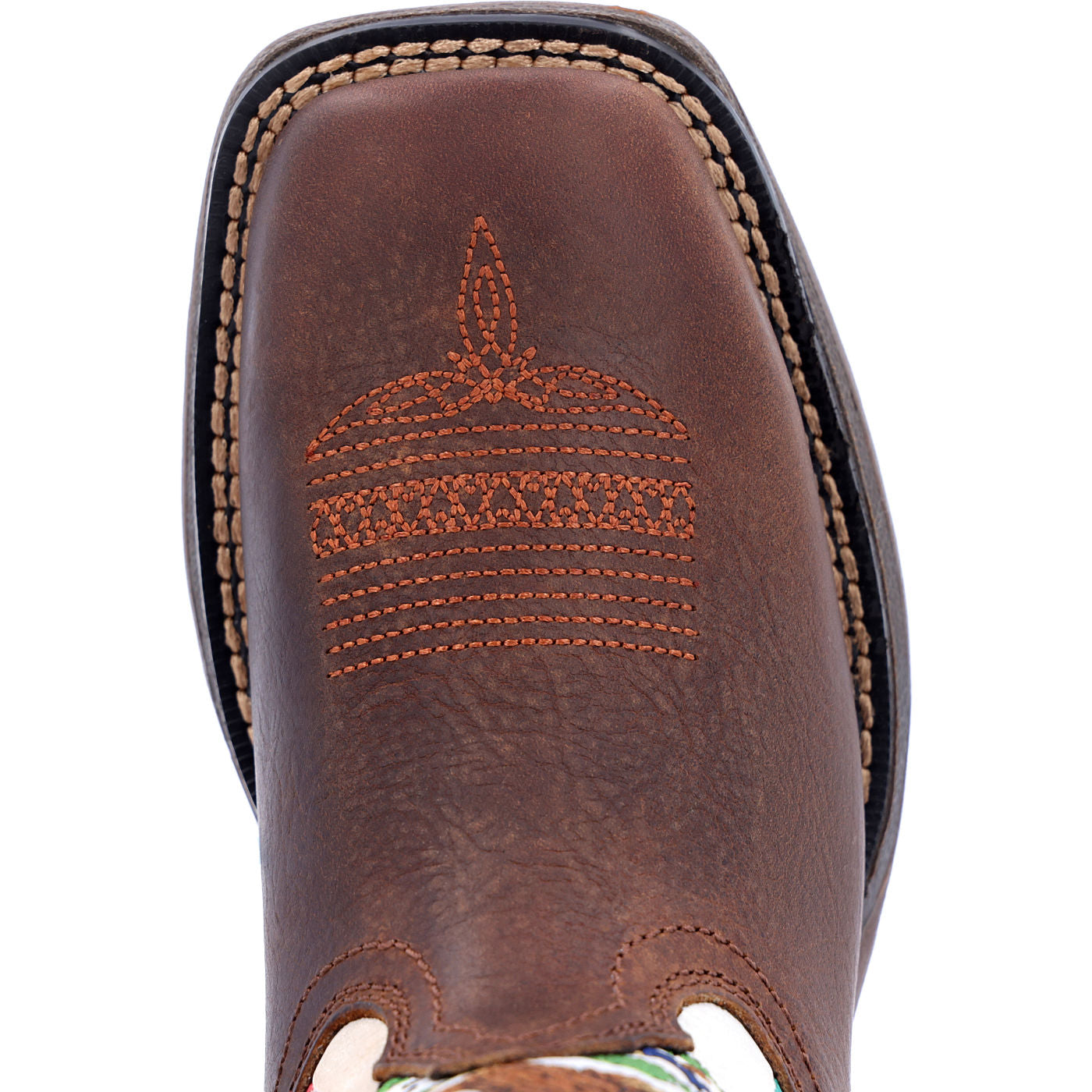 Lil' Rebel™ by Durango® Big Kids' Mexican Flag Western Boot - birdseye