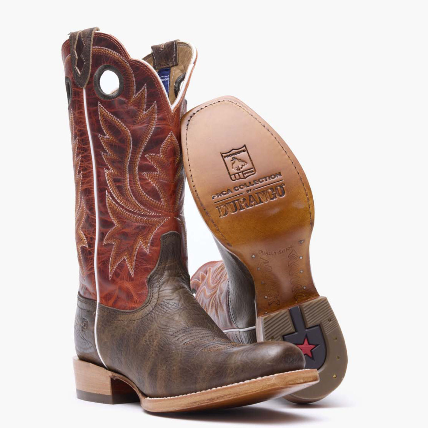 Durango® Men's PRCA Collection Shrunken Bullhide Western Boot - outsole