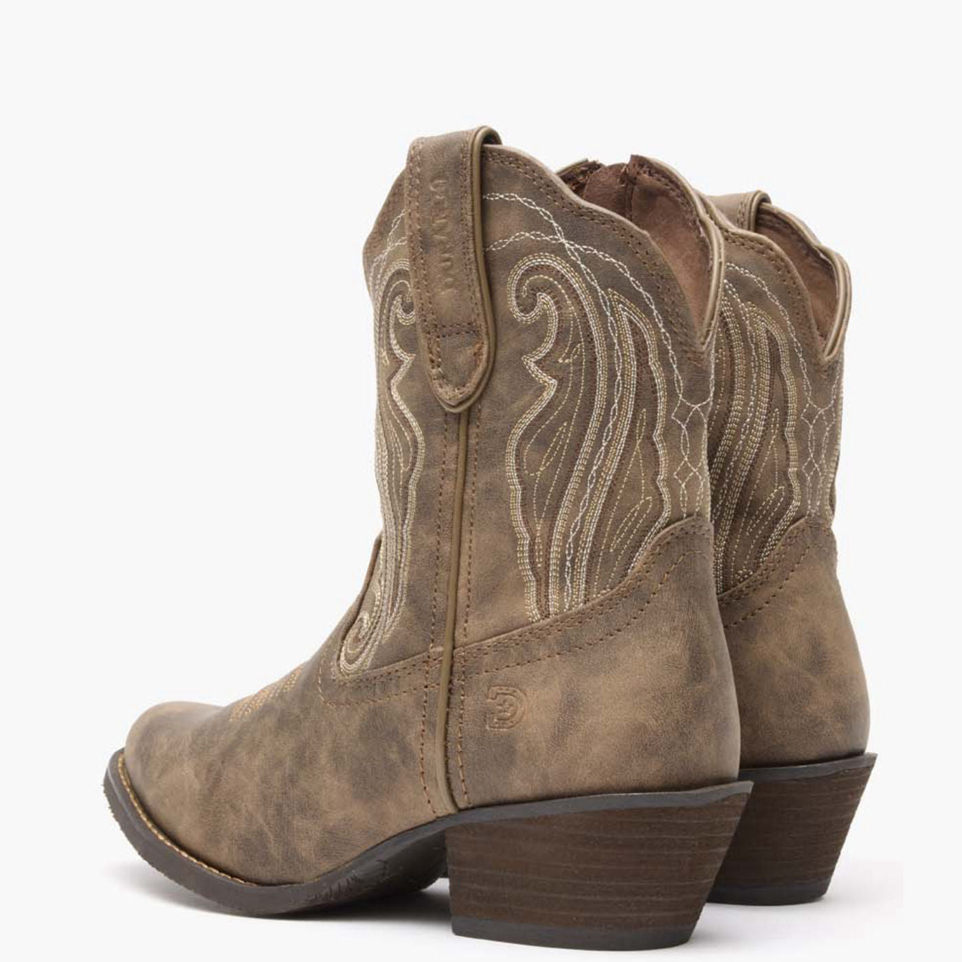 Crush by Durango® Women's Distressed Shortie Western Boot - back