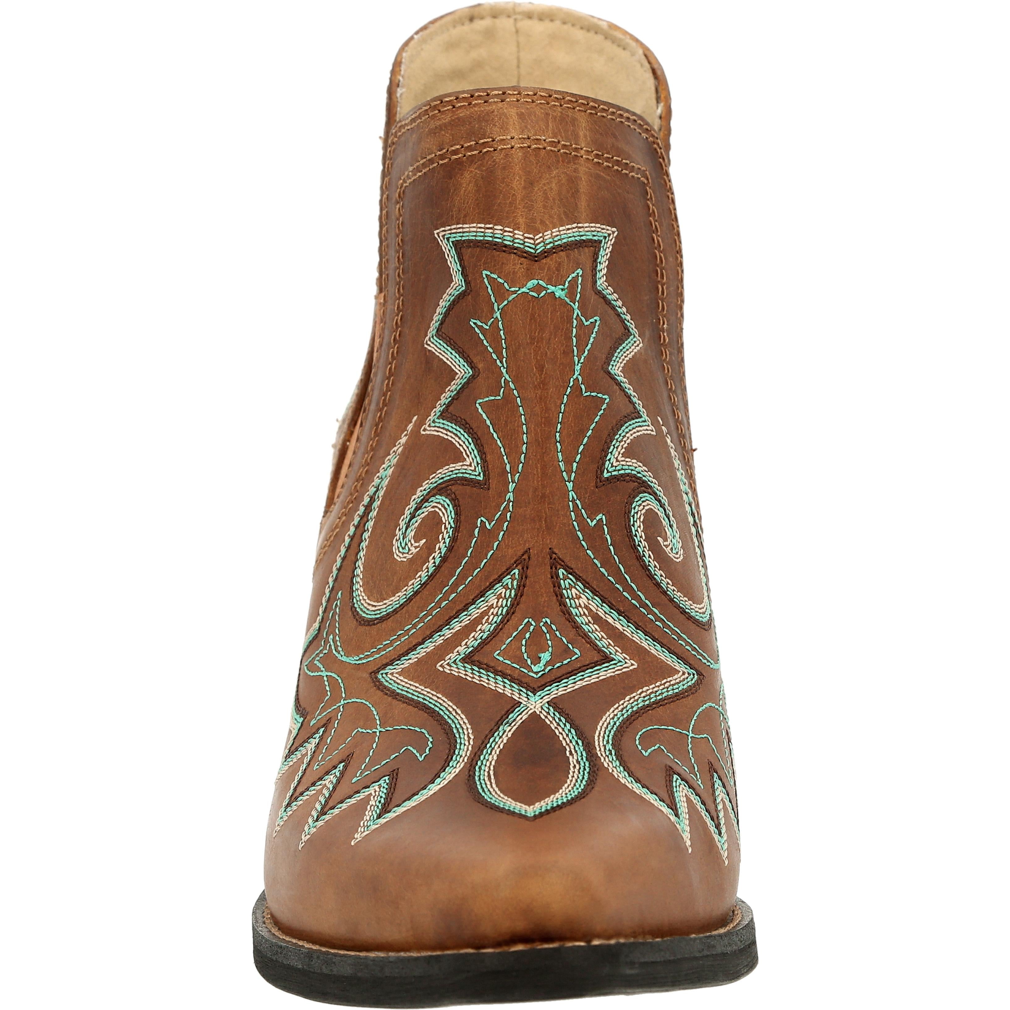 Crush by Durango® Women's Golden Brown Western Fashion Bootie - front
