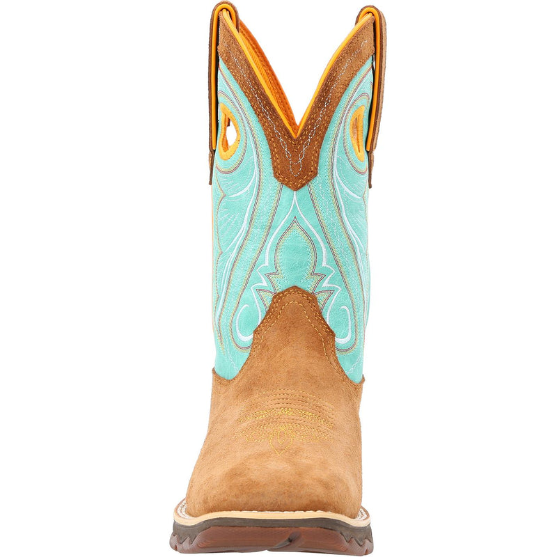 Lady Rebel by Durango® Women's Dusty Brown & Sky Blue Western Boot - front