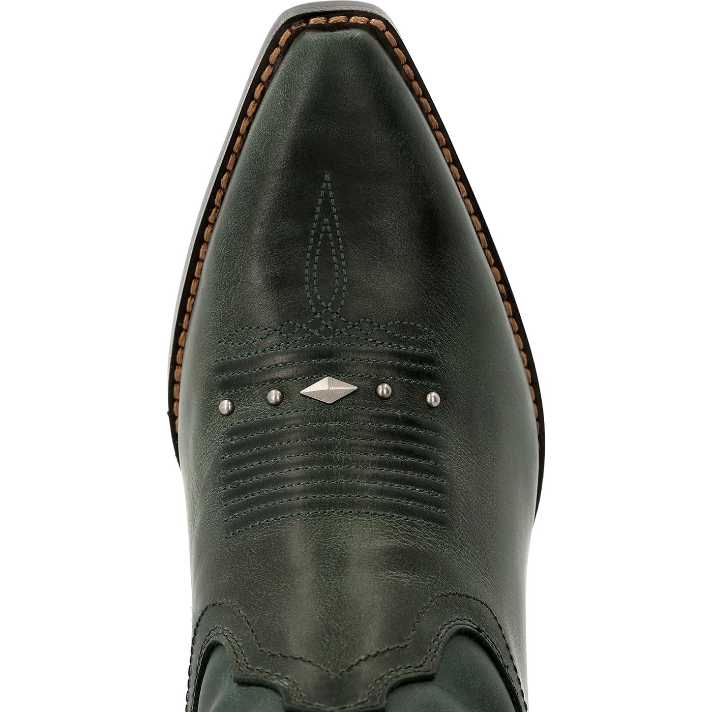 Crush by Durango® Women's Vintage Teal Bootie Western Boot - birdseye