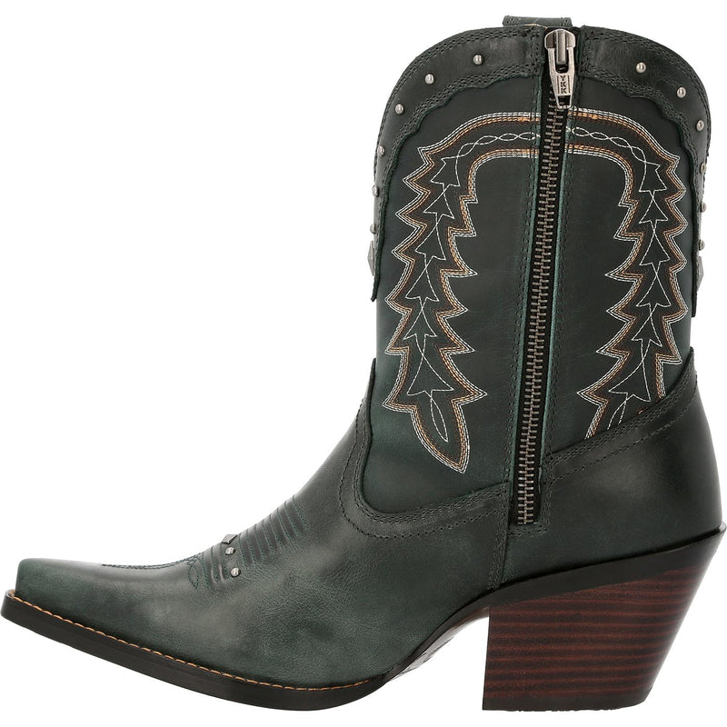 Crush by Durango® Women's Vintage Teal Bootie Western Boot - profile