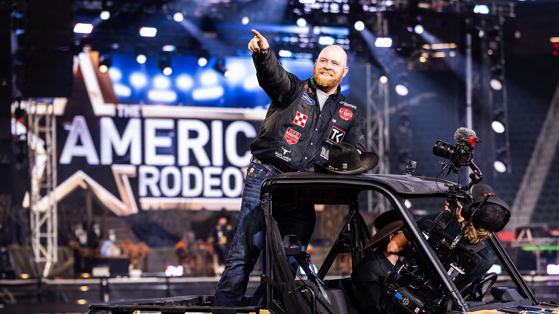 Will Lummus, Steer Wrestler, at the American Rodeo after his big win