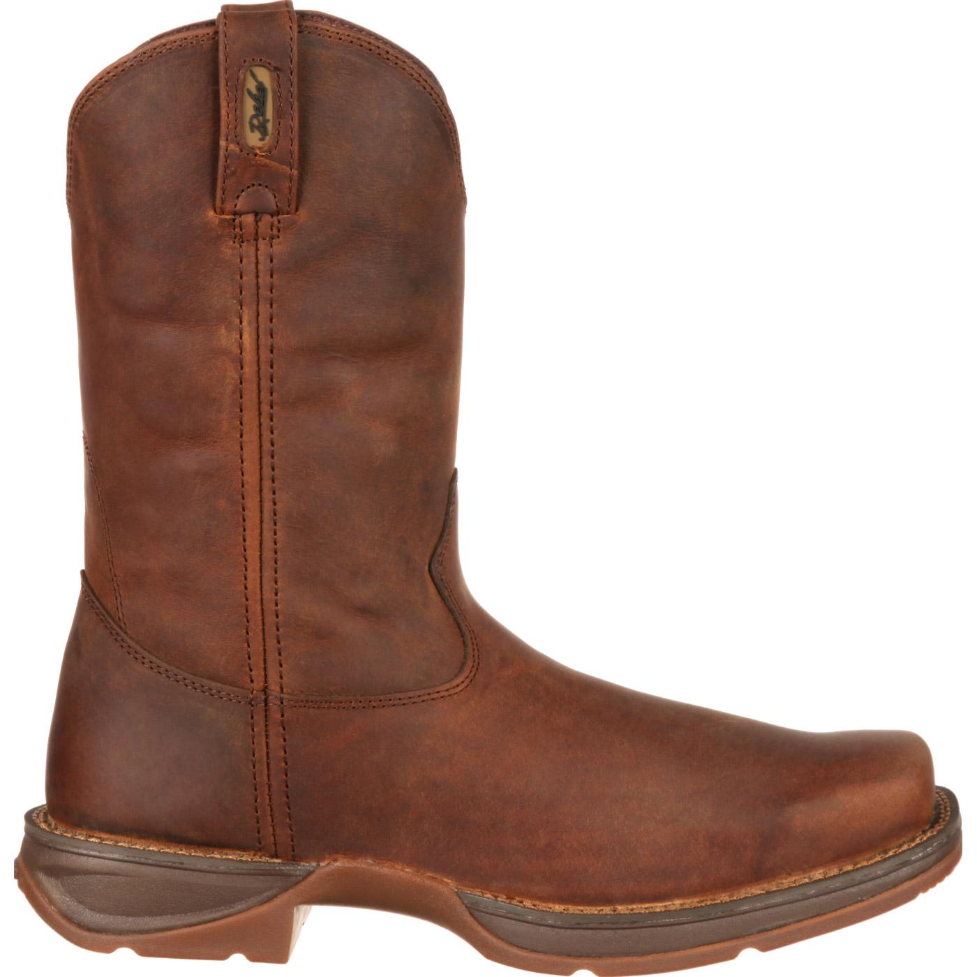 Rebel By Durango: Men's Brown Pull-On Western Boots - Style #DB5444