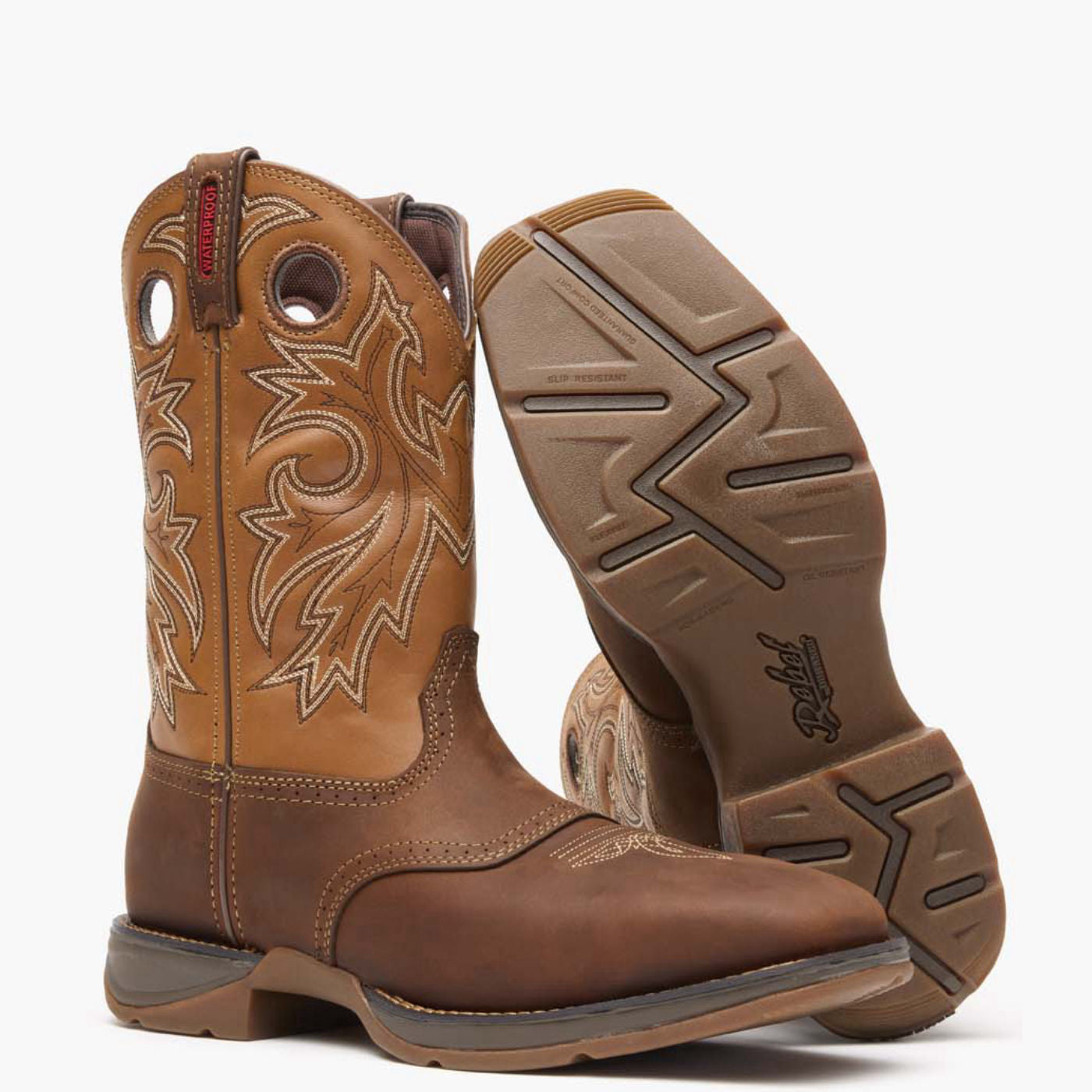 Rebel by Durango® Steel Toe Waterproof Western Boot - outsole