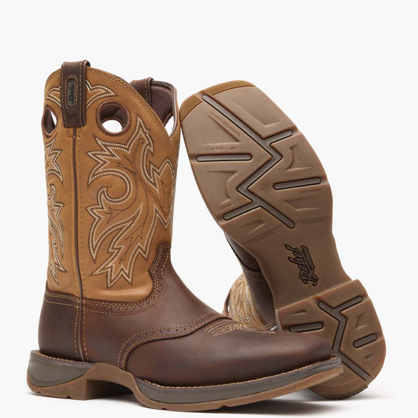 DURANGO メンズウエスタンショートブーツ US8.5 2E ブラウン DB4442_default_outsole_1400x14