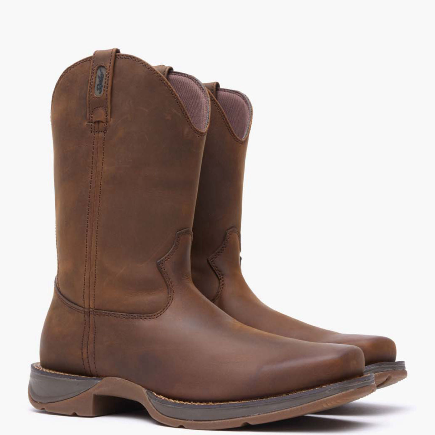 Rebel by Durango® Brown Pull-On Western Boot - 12