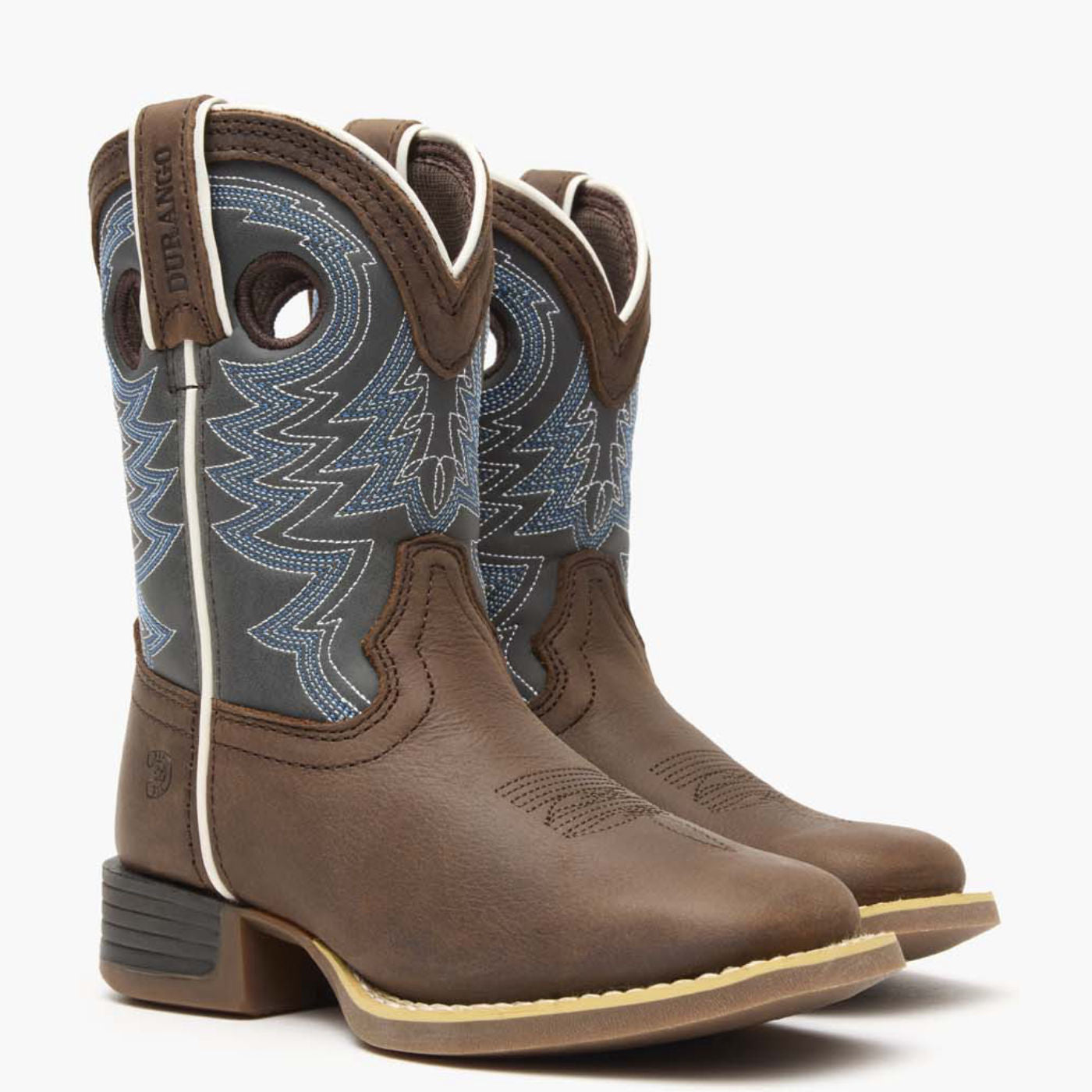 Durango® Lil' Rebel Pro™ Big Kid's Blue Western Boot - 12