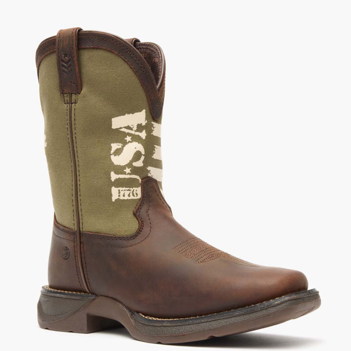 Lil' Rebel by Durango® Big Kids' Army Western Boot - main