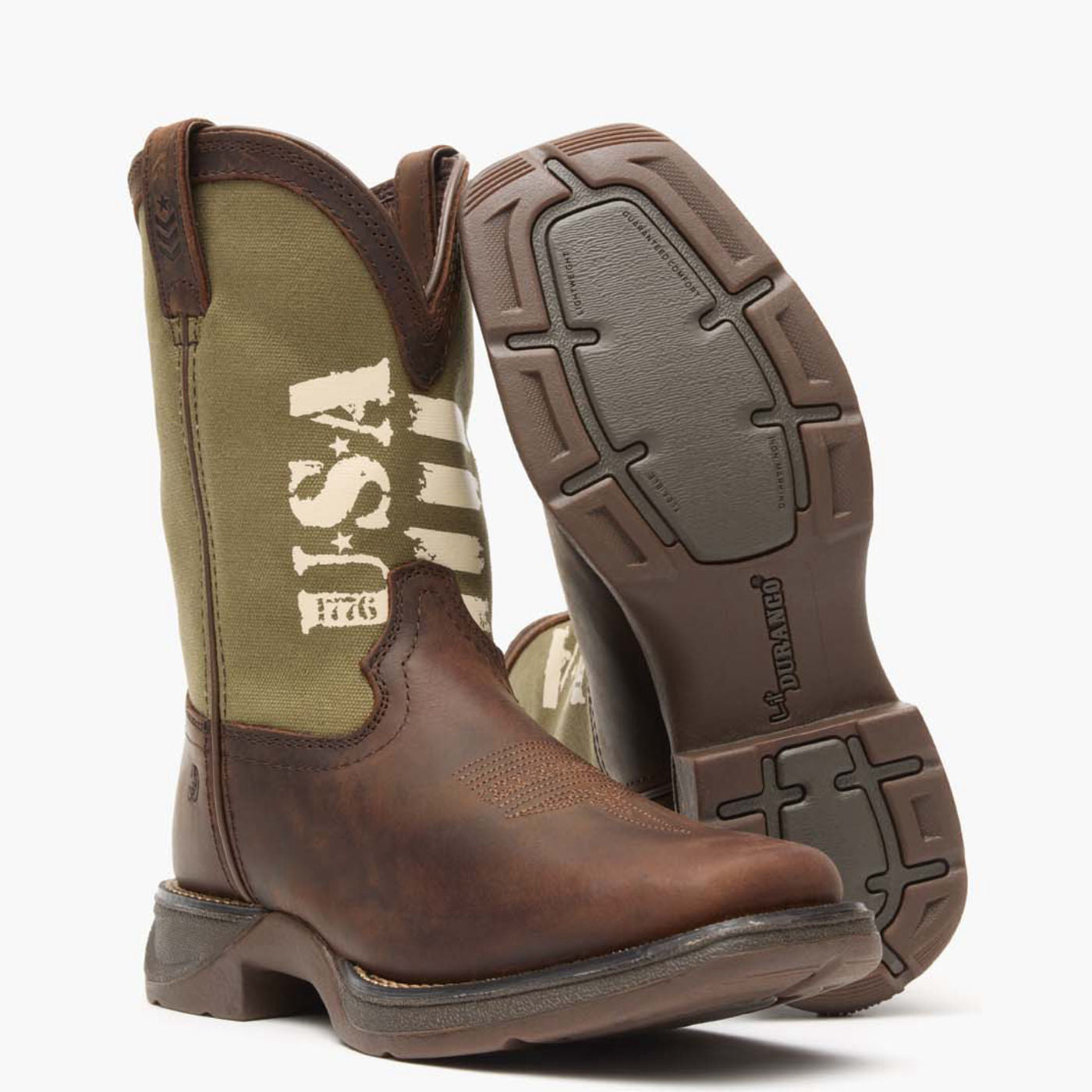 Lil' Rebel by Durango® Big Kids' Army Western Boot - outsole