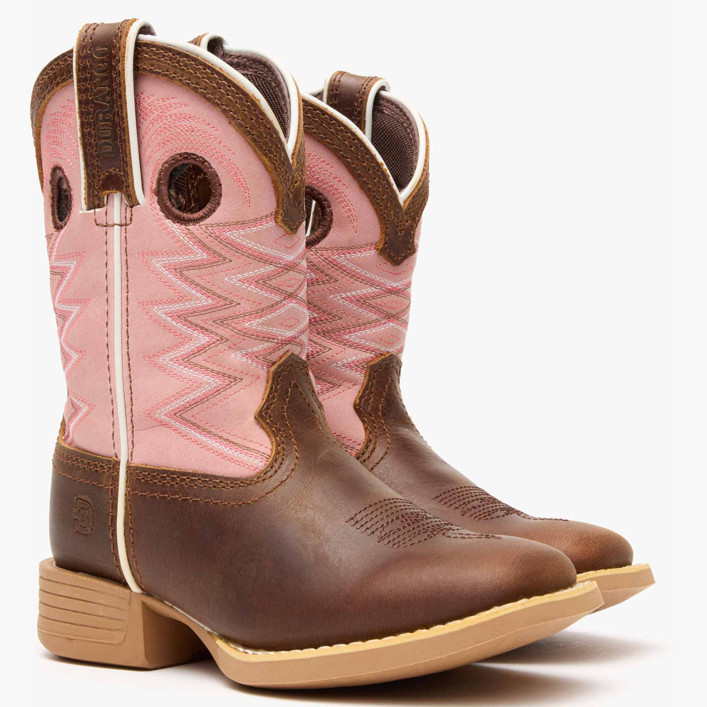 Lil' Rebel™ by Durango® Big Kids' Dark Chestnut Bubblegum Western Boot - 11