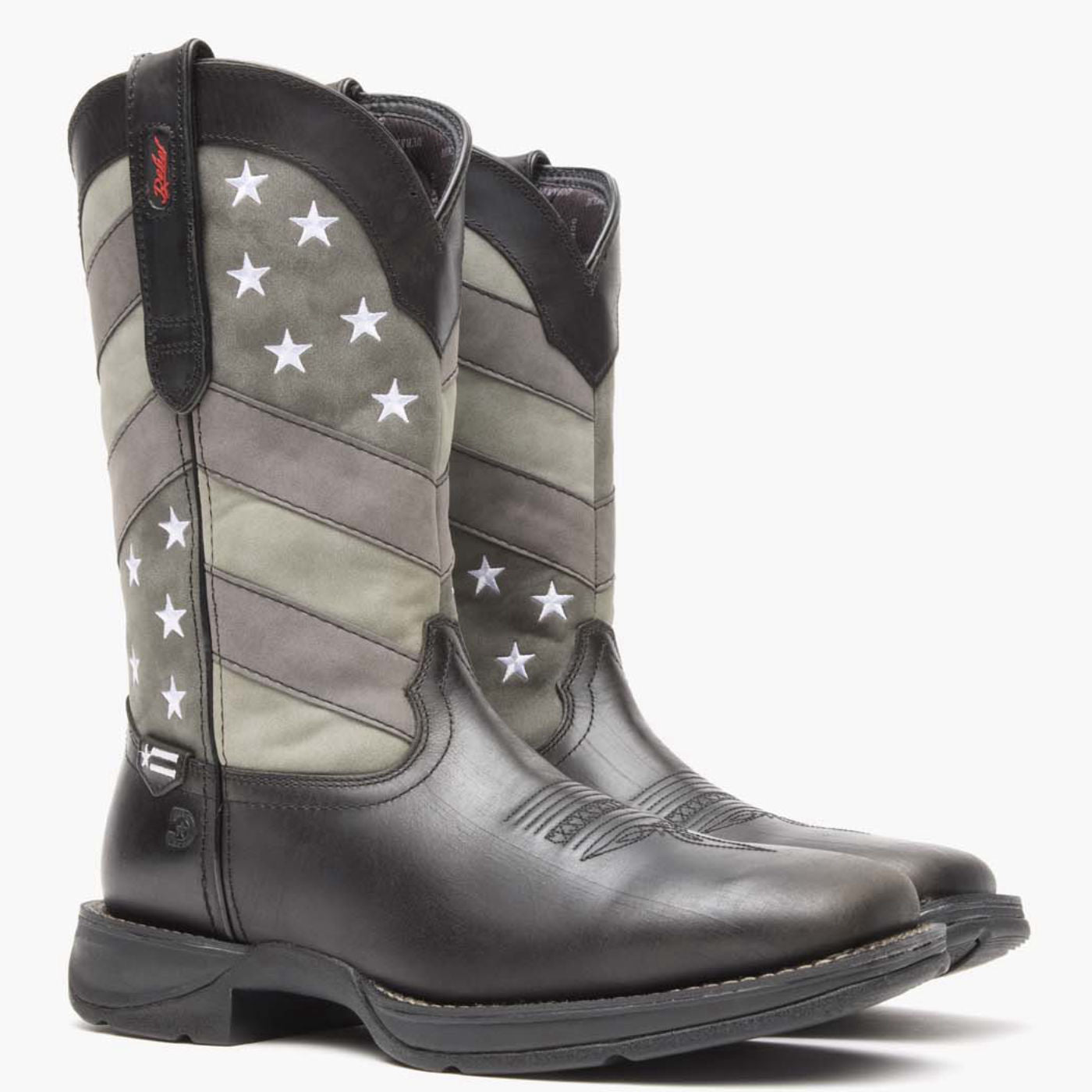 Rebel by Durango® Faded Black Flag Western Boot - 12