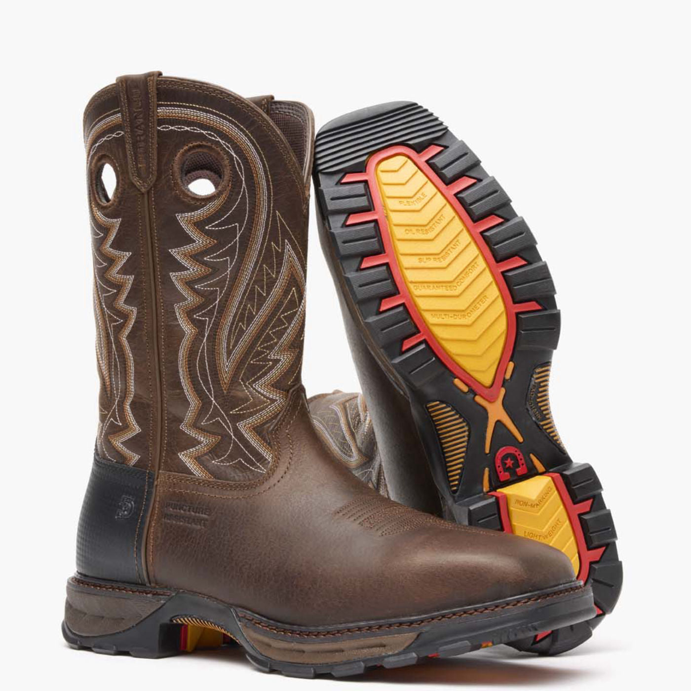 超希少★Durst Duca ダースト デュカ ヴィンテージ イタリア製35mm Durango® Maverick XP Steel Toe Puncture Resistant Western Work