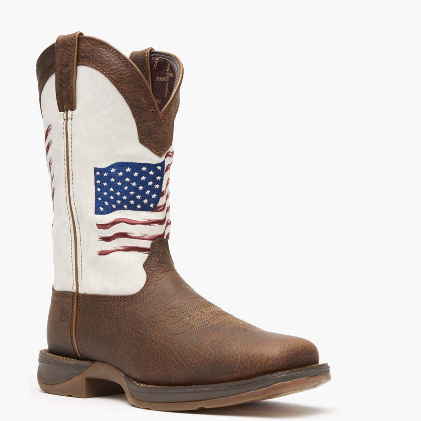 ●REBEL NATION Rebel by Durango® Distressed Flag Embroidery Western Boot