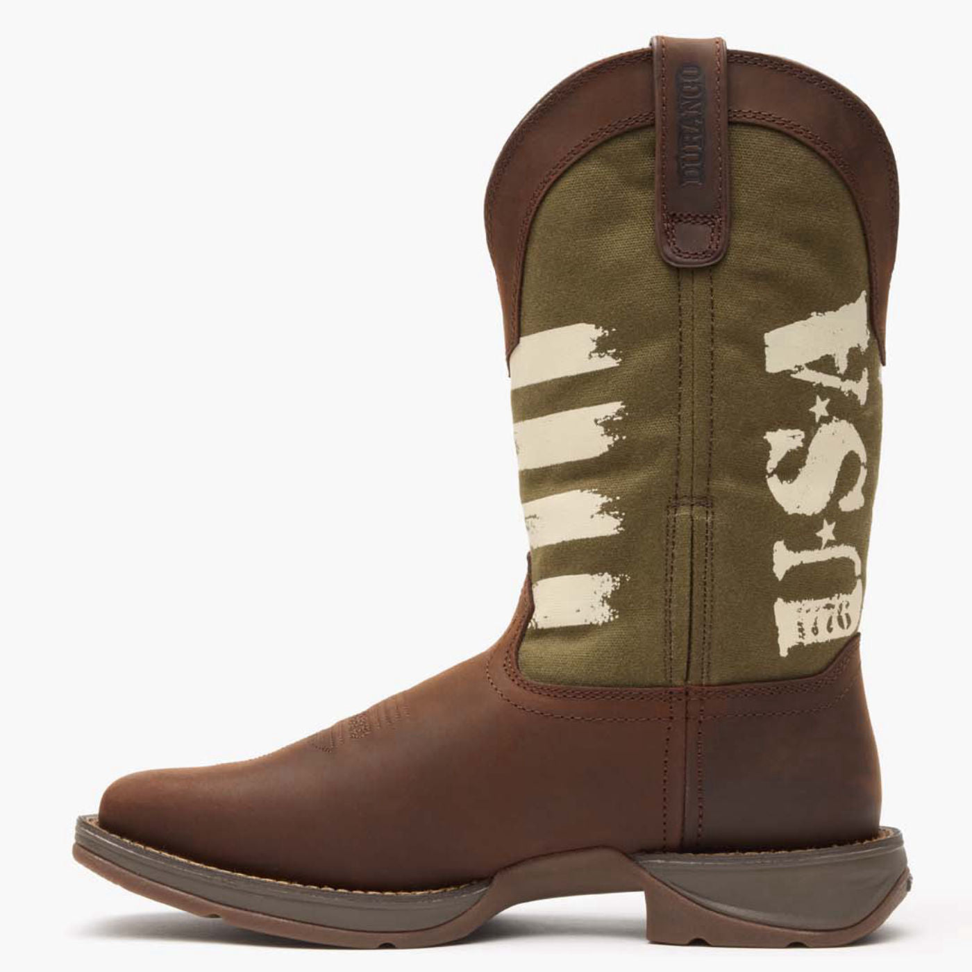 Rebel by Durango® Army Green USA Print Western Boot – Durango Boots