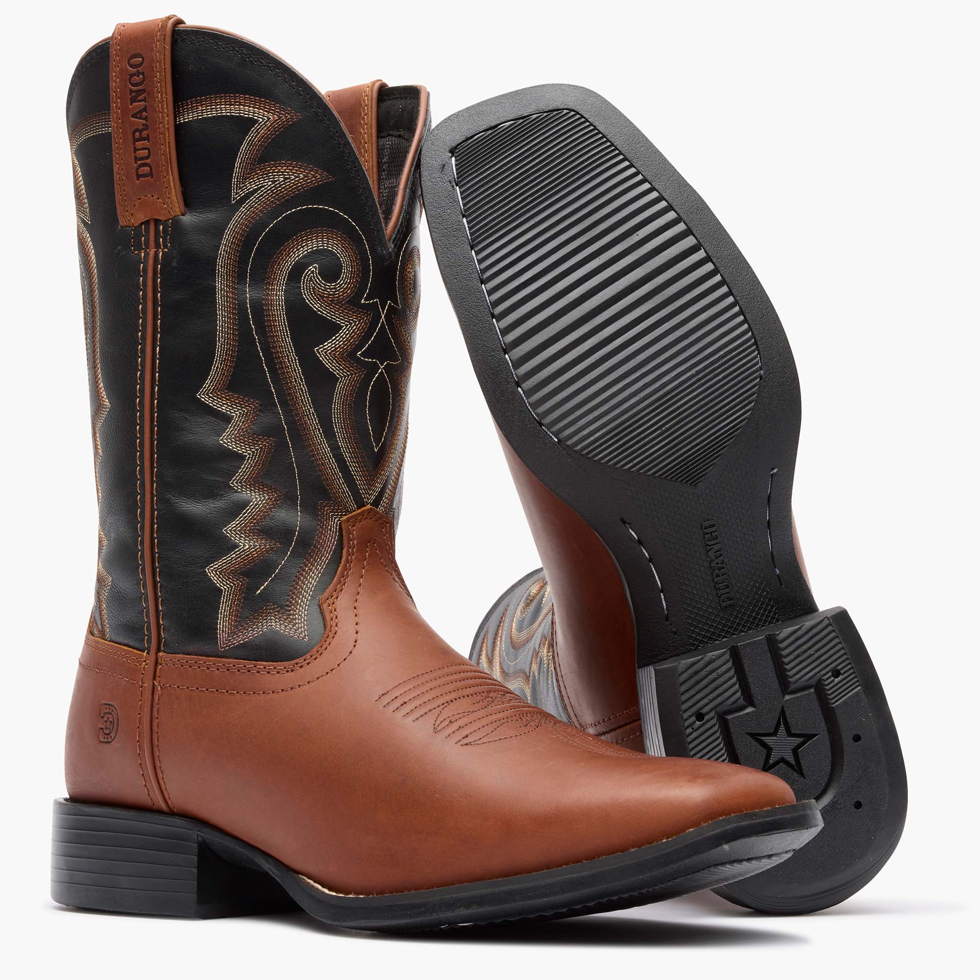 Durango® Westward™ Inca Brown Western Boot - outsole