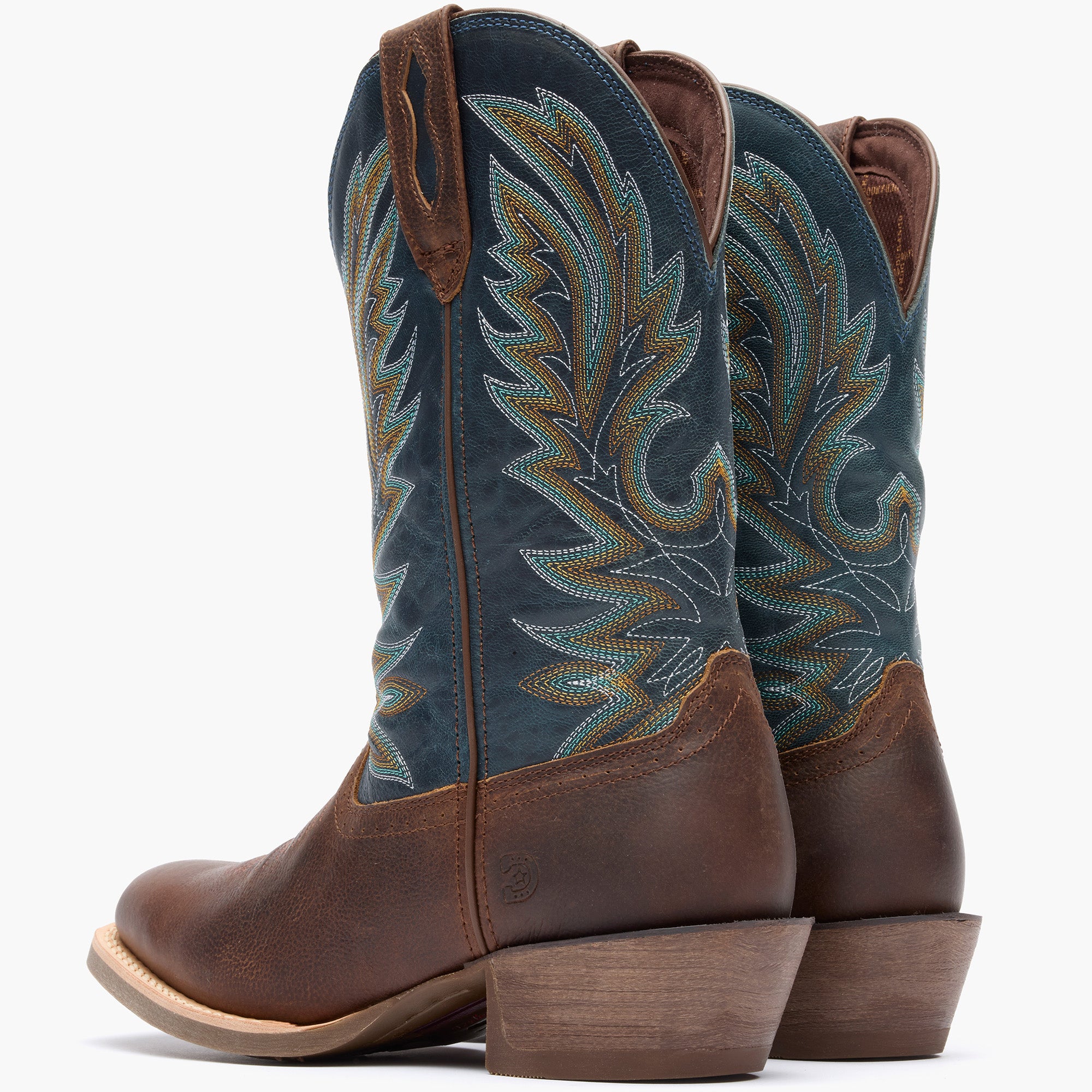 Back view of men’s 12” Western Hickory/Denim Durango® Rebel Pro™ Boot
