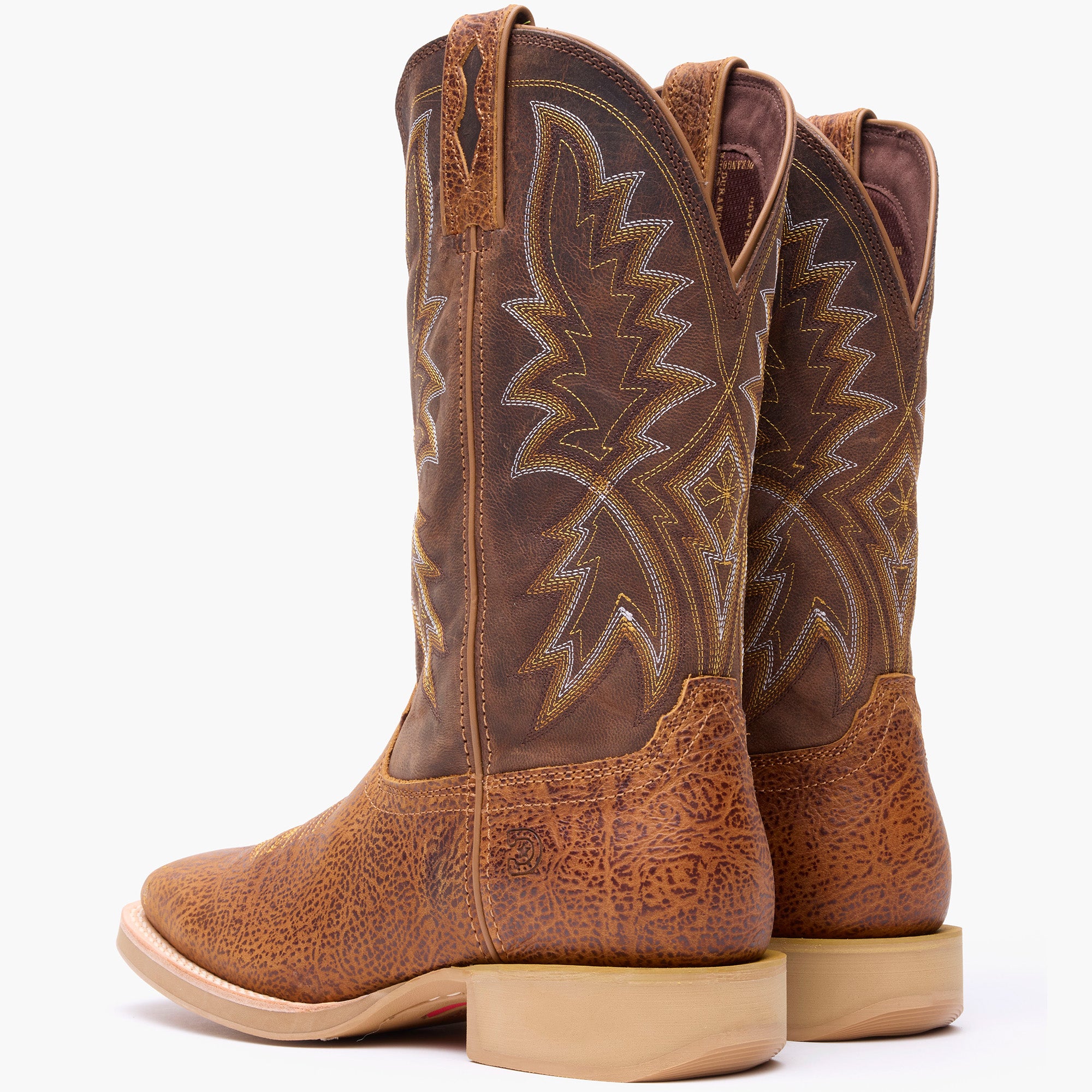 Back view of men’s 12” Western Rustic Tan/Tobacco Durango® Rebel Pro Lite™ Boot