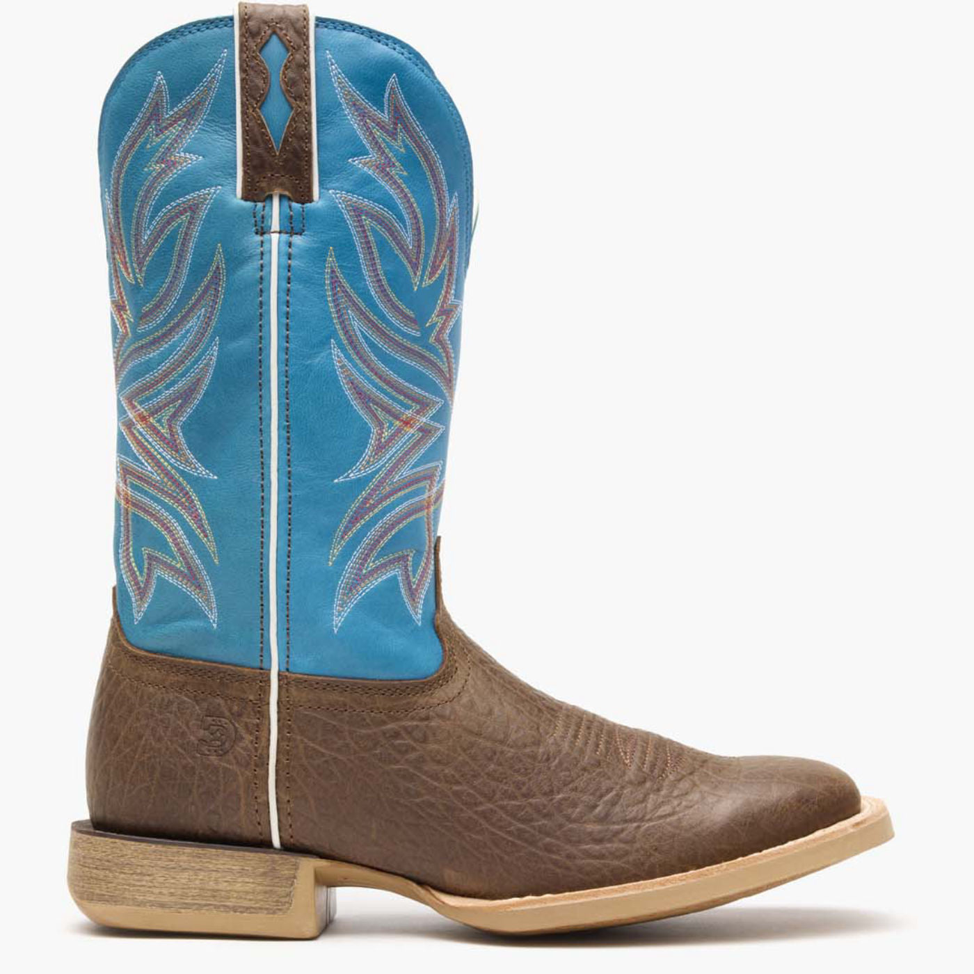 Durango® Rebel Pro™ Bay Brown and Brilliant Blue Western Boot - profile