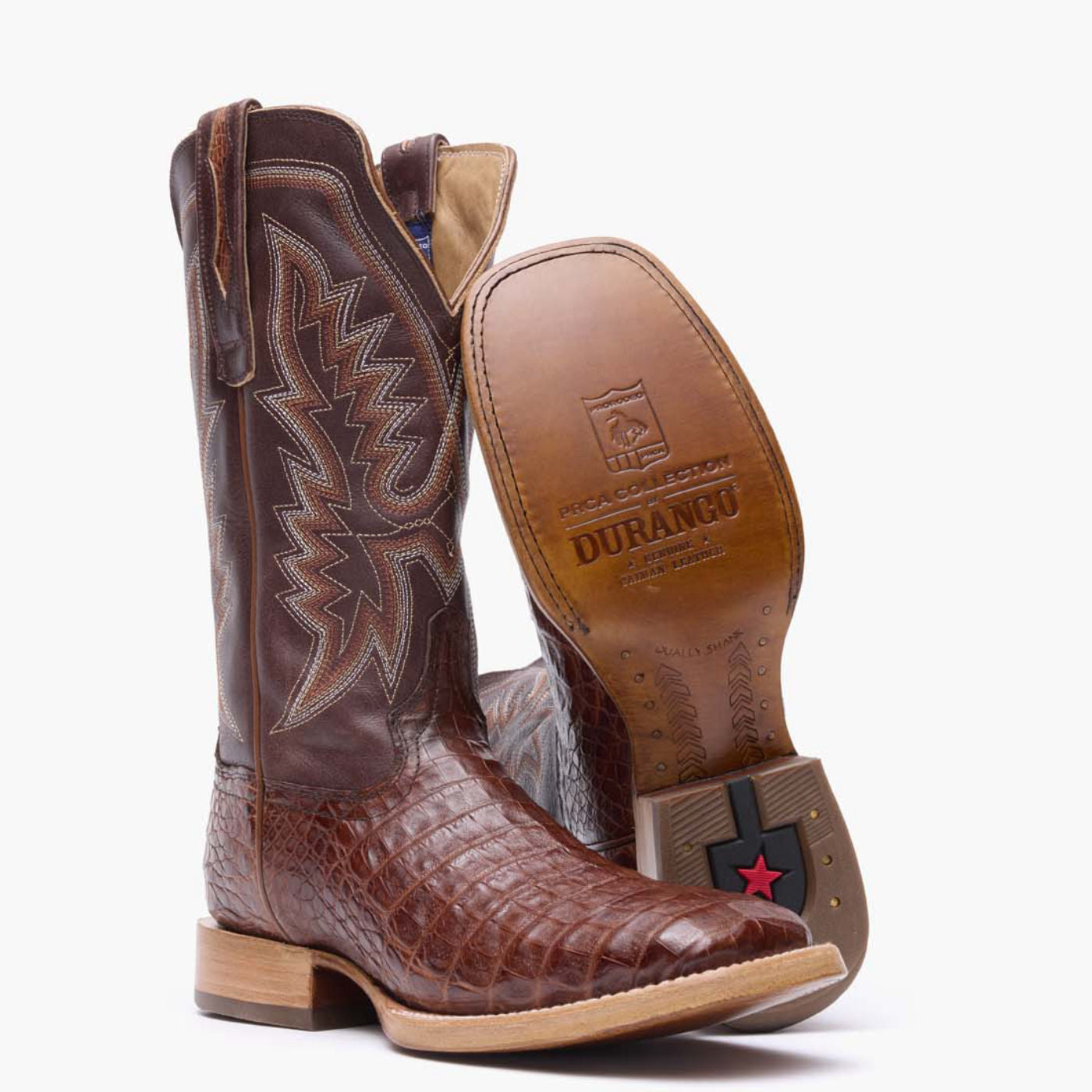 Tシャツ・カットソー DAKS Cayman Brown Crocodile Leather DBWA5E717W3 Caiman Crocodile | Dark Brown