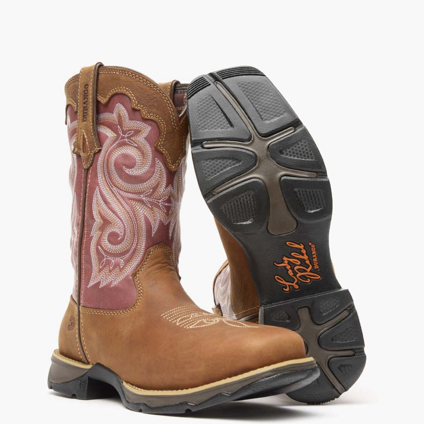 Lady Rebel Work by Durango® Women's Waterproof Composite Toe Western Work Boot - outsole