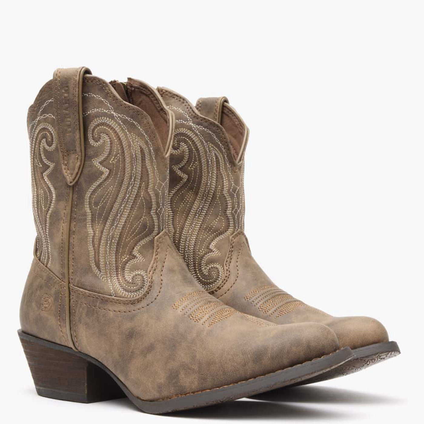 Crush by Durango® Women's Distressed Shortie Western Boot - 12