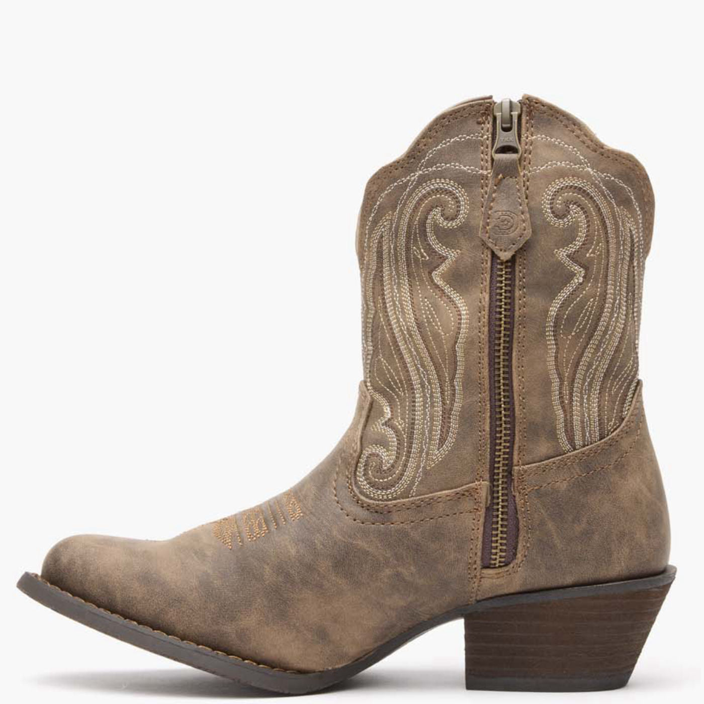 Crush by Durango® Women's Distressed Shortie Western Boot - profile