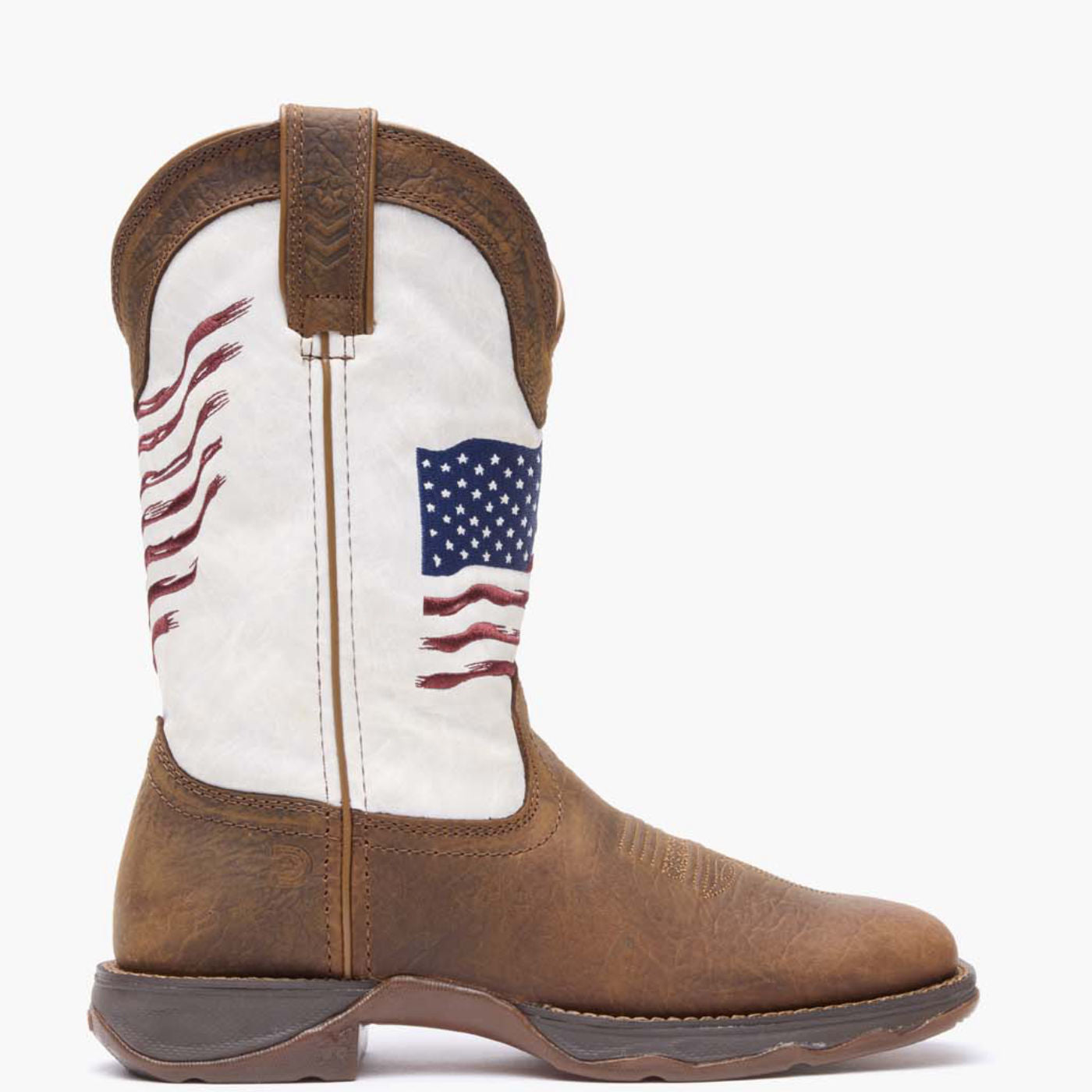 Lady Rebel by Durango® Women's Distressed Flag Embroidery Western Boot - profile