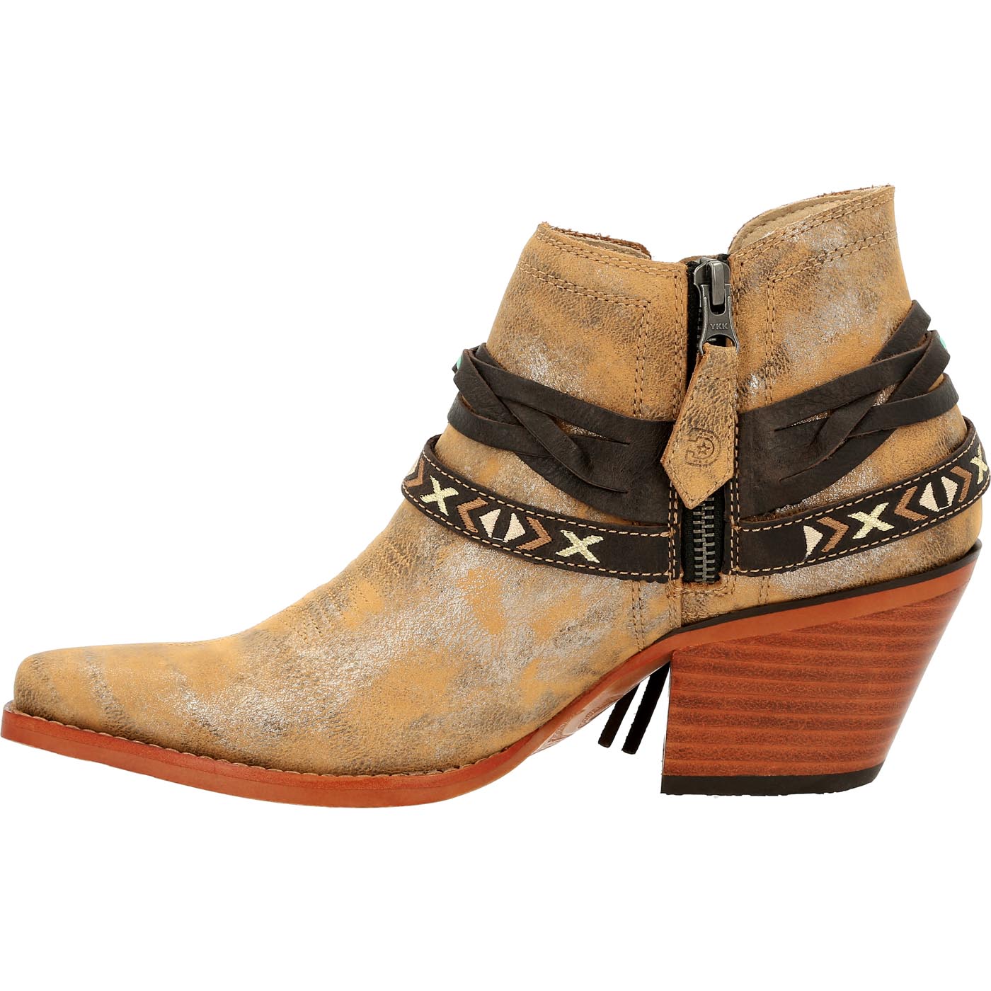 Crush by Durango® Women's Antique Silver Western Bootie - profile