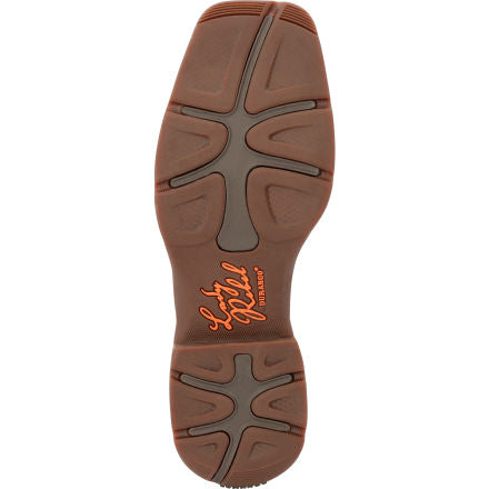 Lady Rebel by Durango® Women's Chestnut & Pink Rose Western Boot