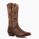 Front view of a Durango brown cowgirl boot