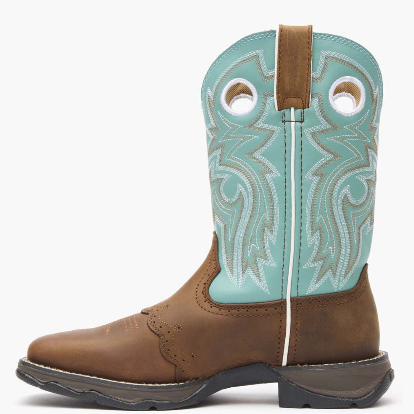 Lady Rebel by Durango® Women's Powder n' Lace Saddle Western Boot - profile