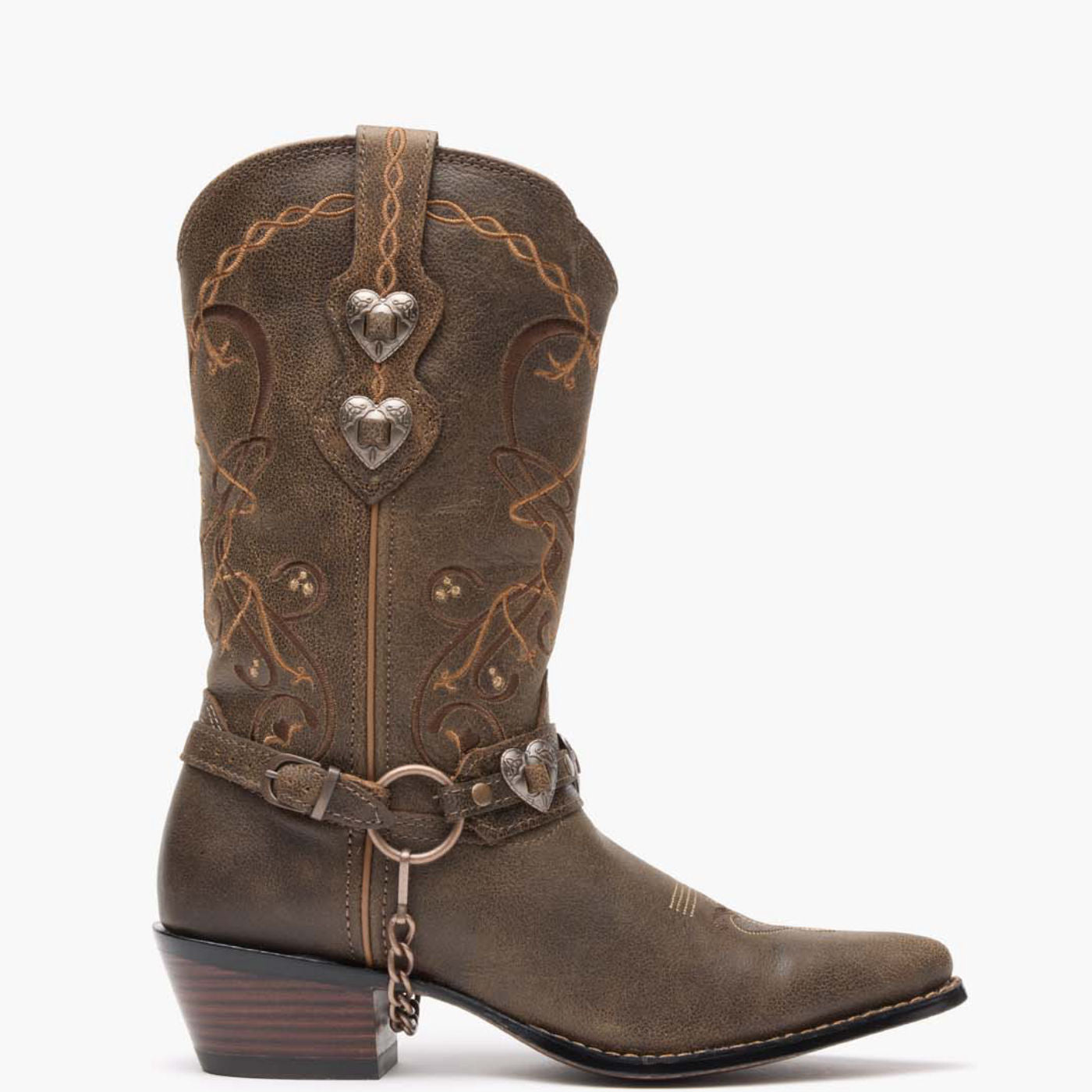 ショートブーツ・ブーティ SONORA 'Rancho Reverse' boots Crush by Durango® Women's Brown Heartbreaker Boot – Durango