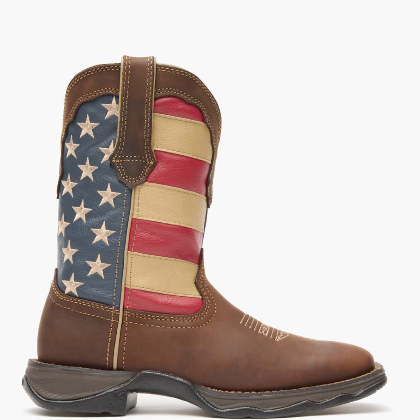 らな　AmerivintageDRESS Lady Rebel by Durango® Patriotic Women's Pull-On Western Flag Boot