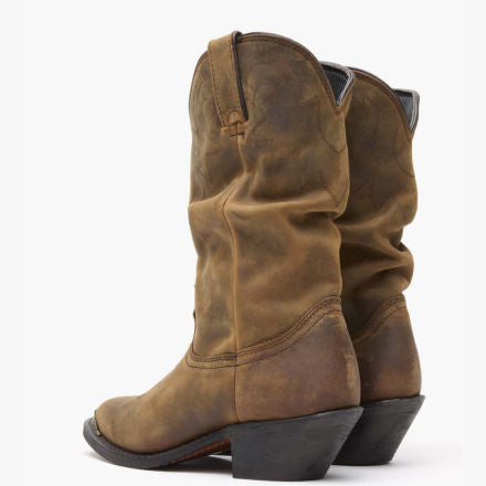 Durango® Women's Distressed Tan Slouch Western Boot