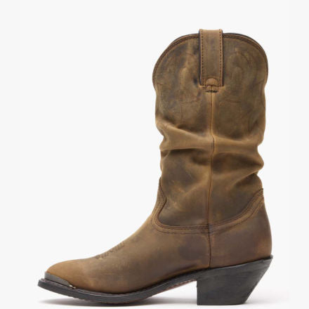 Durango® Women's Distressed Tan Slouch Western Boot