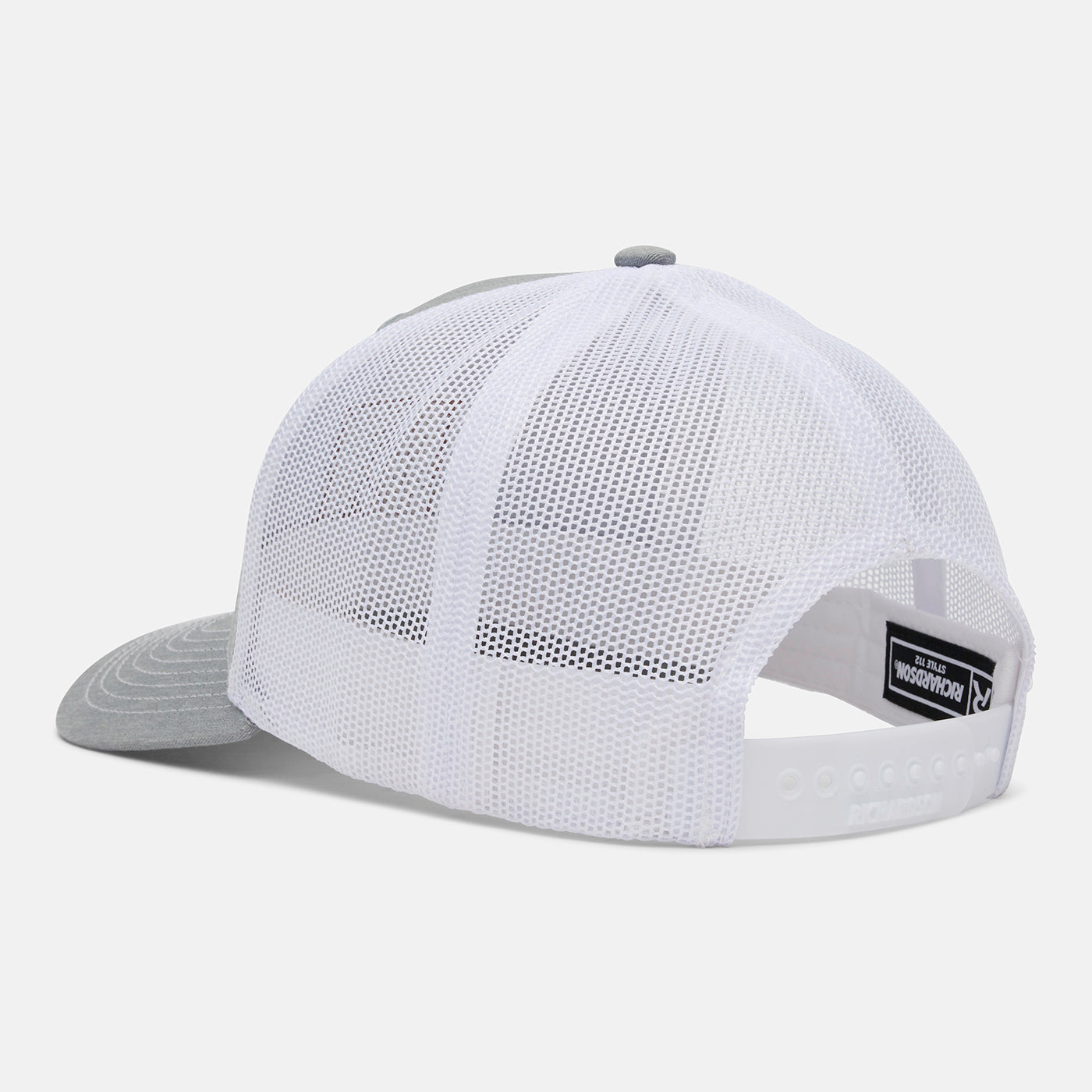 Durango heathered grey and white Richardson ballcap 3/4 back view