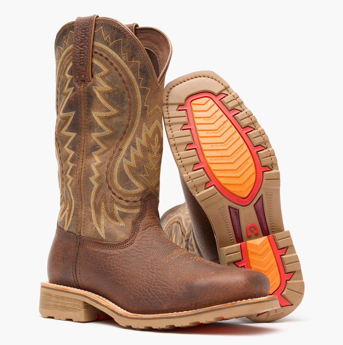 Front pair view of Durango® Maverick Pro Steel Toe Western Work Boot