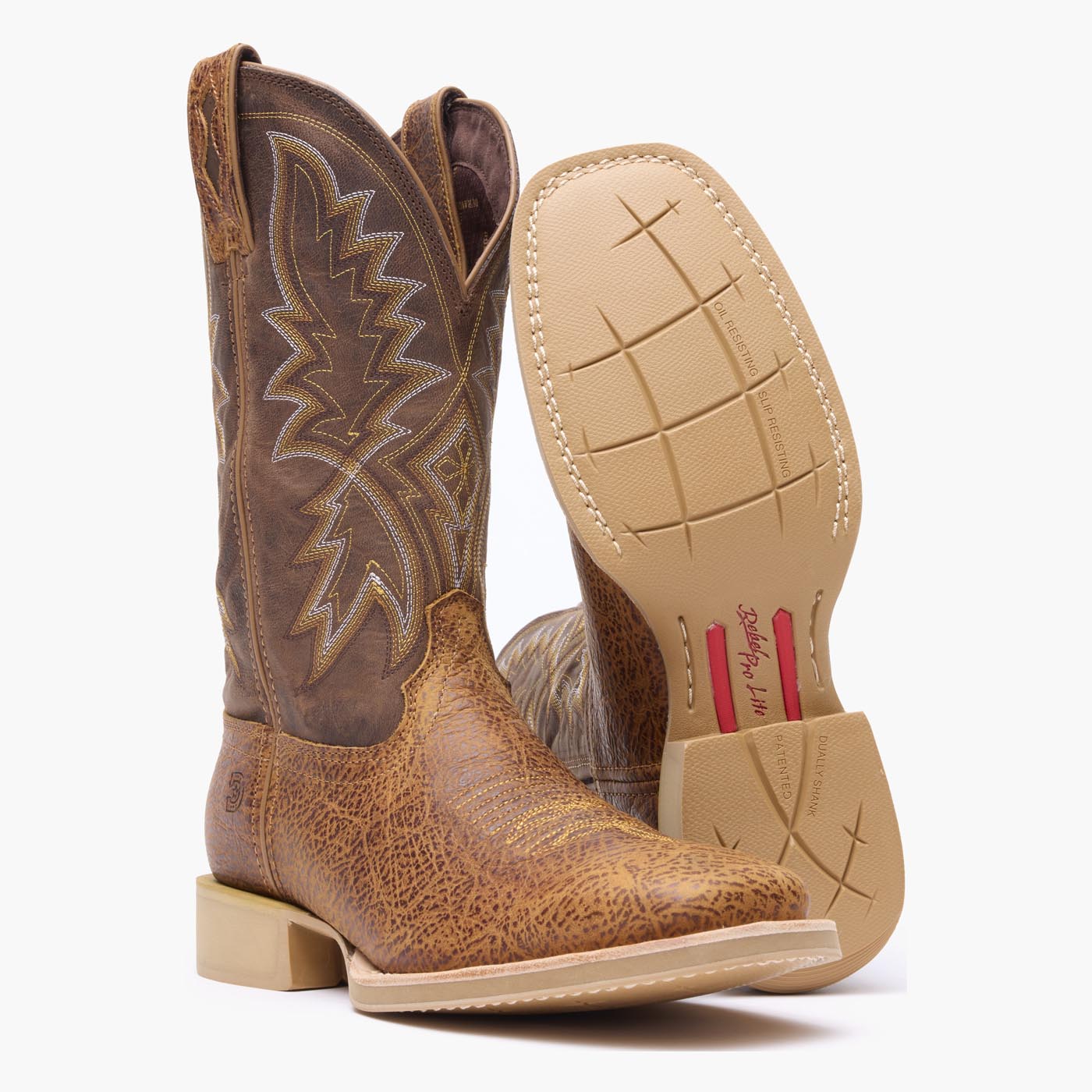 Durango® Rebel Pro Lite Rustic Tan & Tobacco Western Boot